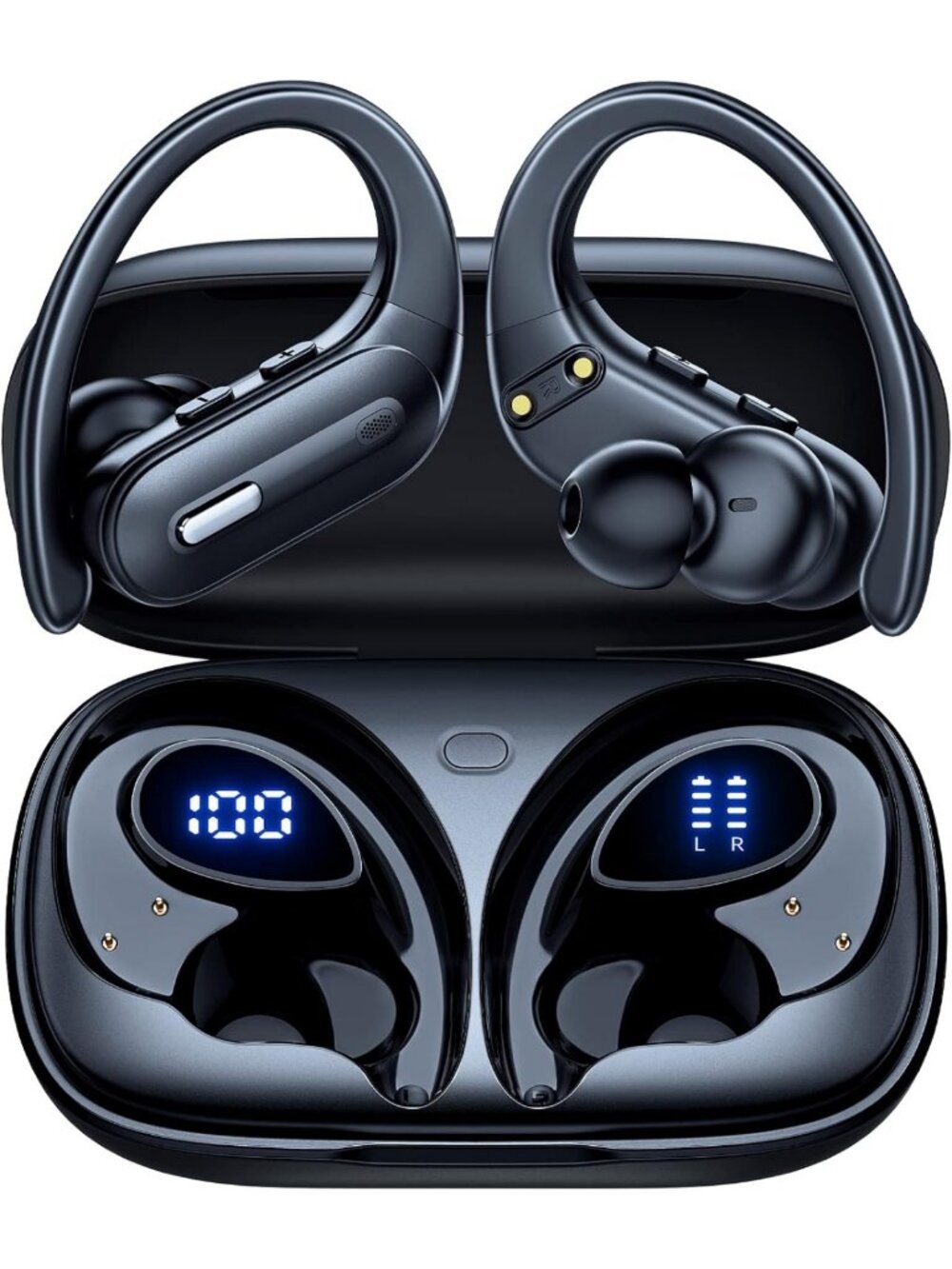 Wireless Active Noise Cancelling Earbuds - 90H Playtime, Hi-Fi Stereo